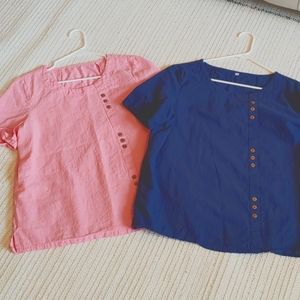 2 Cotton blouses